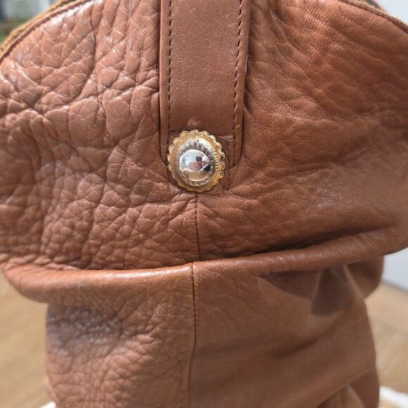 Dingo Tan Brown Leather Ruched Pleated Boho Boots, Size8.5 - Picture 5 of 11